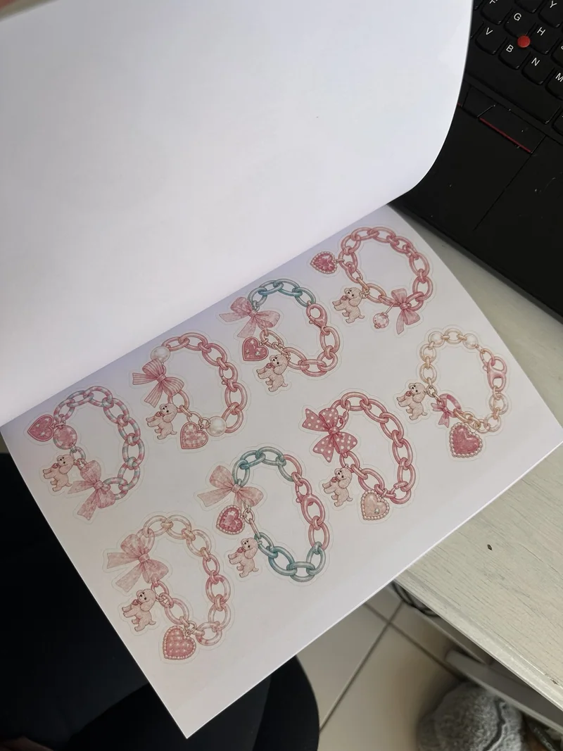 Poodle collage lettering